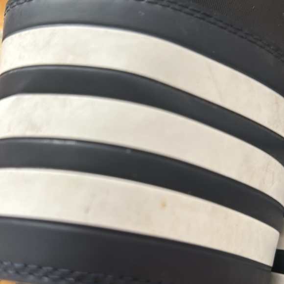 Adidas Slides Sandals 3 Stripe Navy White - Picture 6 of 6
